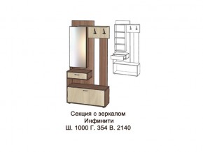 Секция с зеркалом в Полевском - polevskoj.magazinmebel.ru | фото